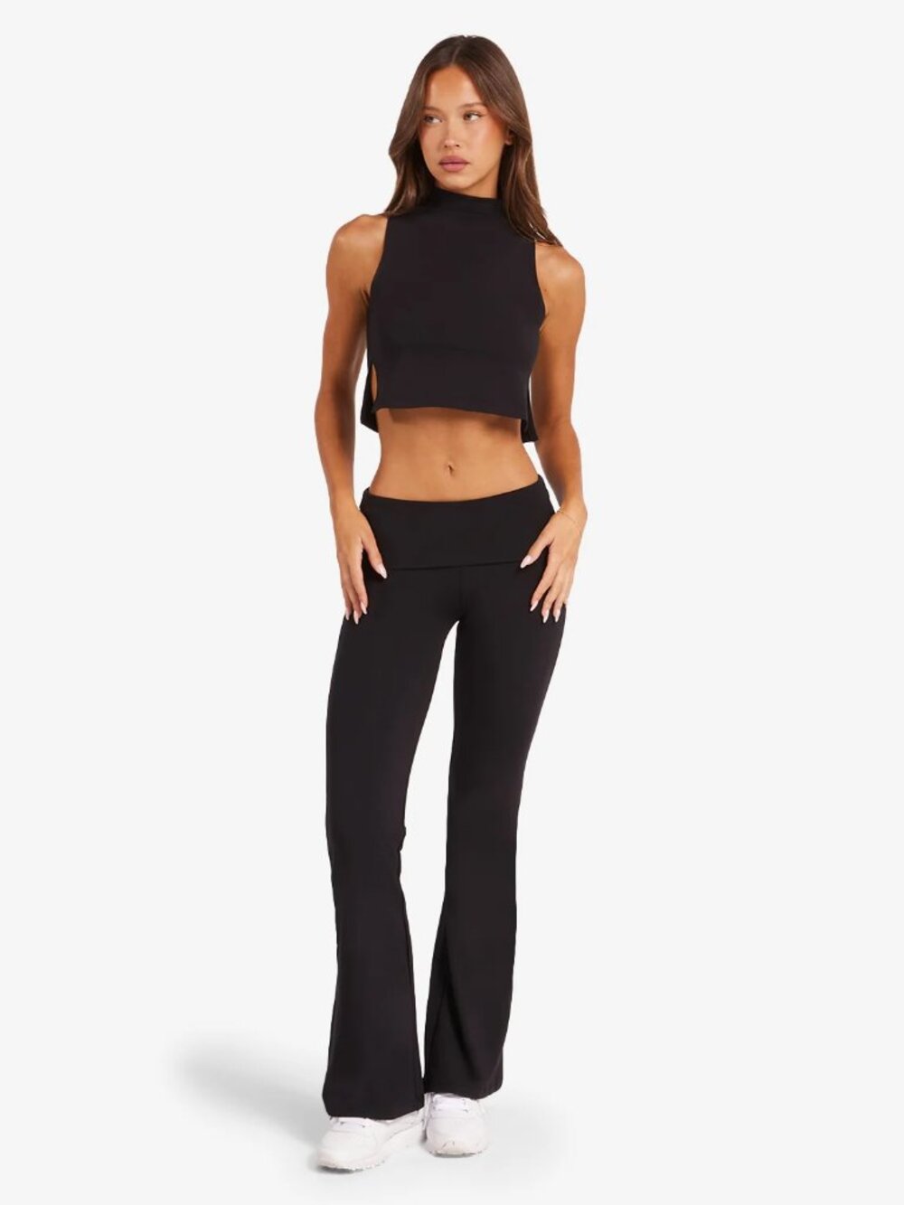 CSB Jersey Flare Pants in Black, Size Small
